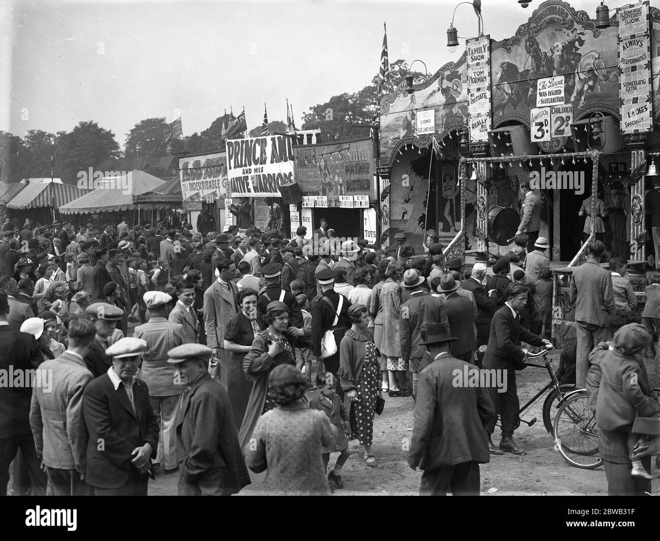 Blackheath Fair in Progress , ein beliebter Ort für Londoner am Pfingstmontag . 21 Mai 1934 Stockfoto