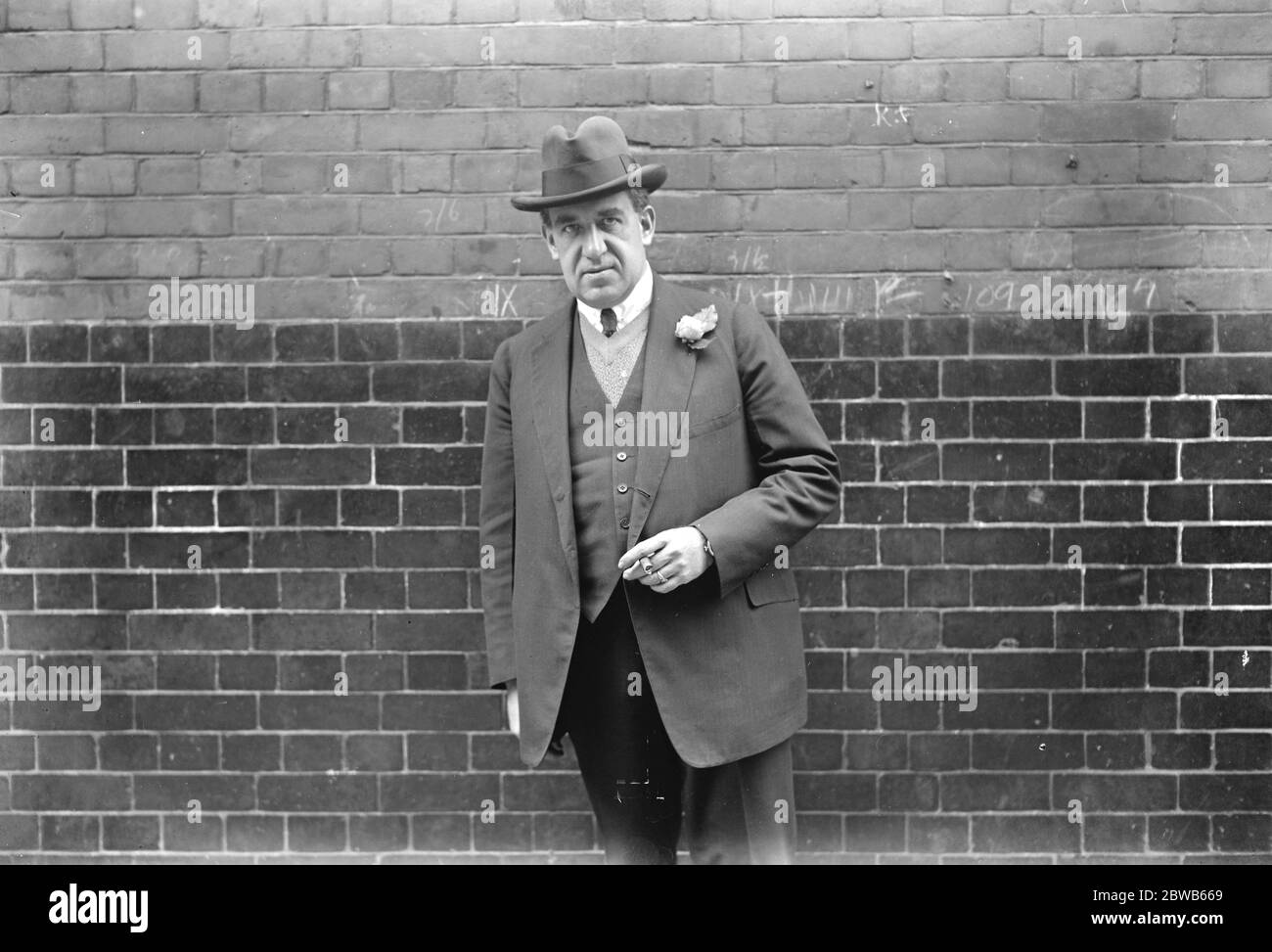 Mr Channing Pollock , amerikanischer Dramatiker in London für Proben seines Stücks The Fool im Apollo Theater. Bis 27. August 1924 Stockfoto
