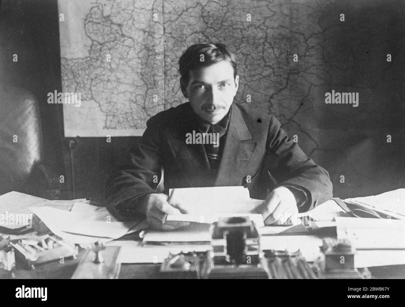 Michail Pawlowitsch Tomski , Präsident des Zentralrats der Gewerkschaften der UdSSR . 31. Oktober 1924 Stockfoto