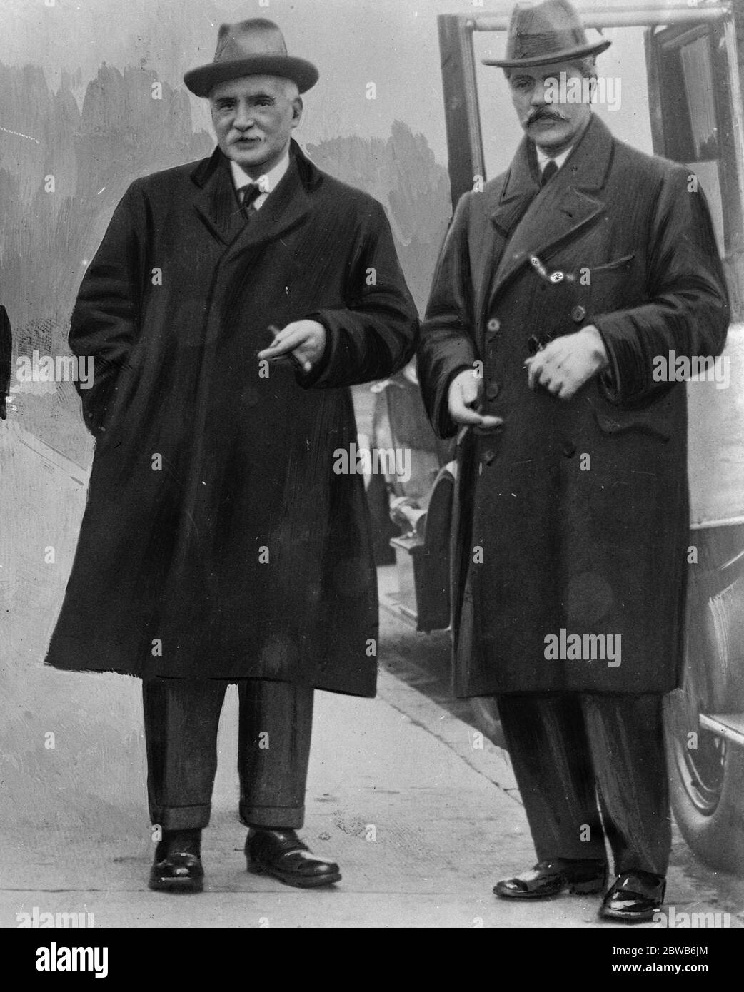 Sir Alexander Grant und Ramsay MacDonald 13. September 1924 Stockfoto
