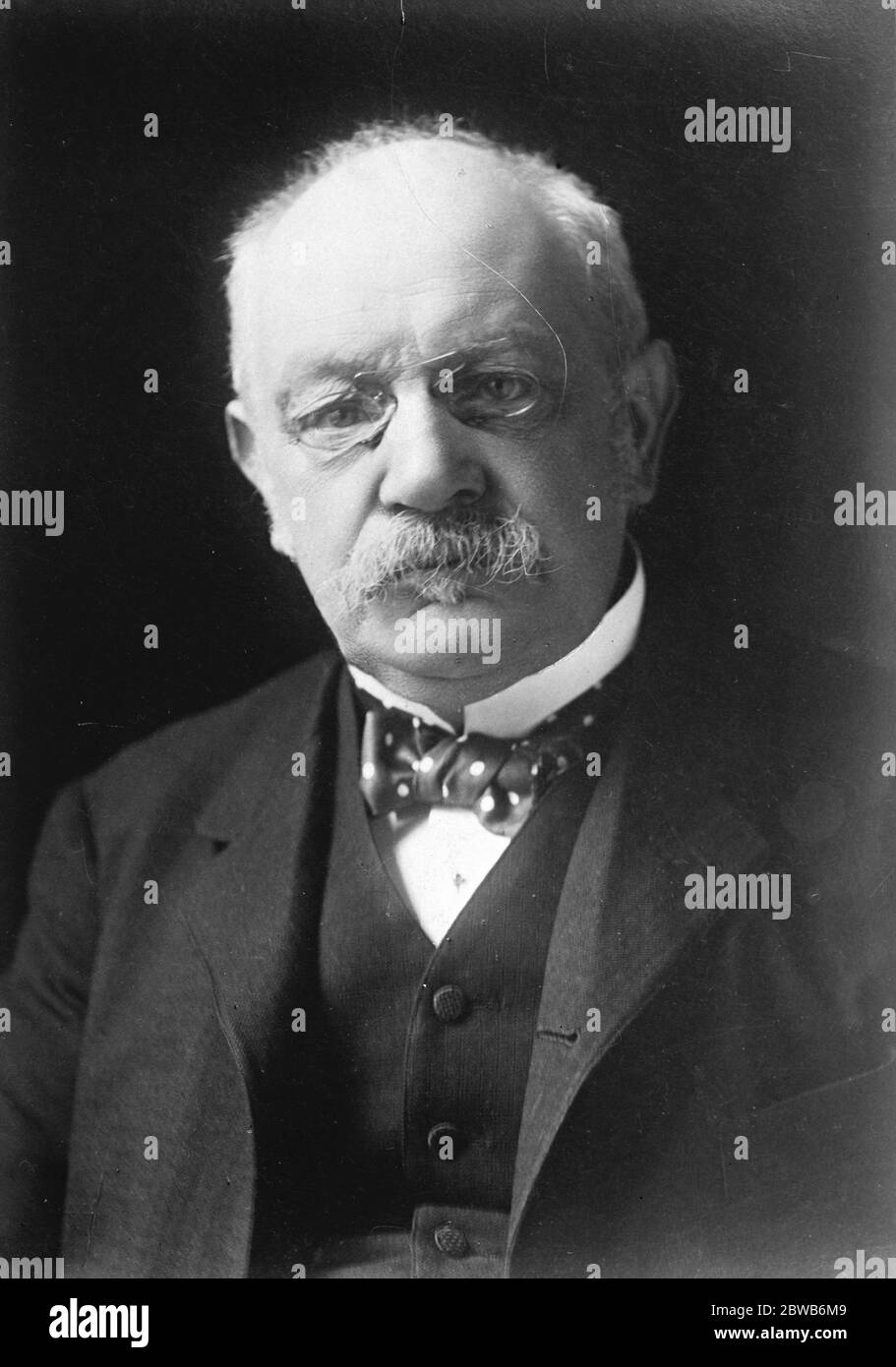 Herr Jules Cambon , französischer Diplomat. 24. November 1924 Stockfoto