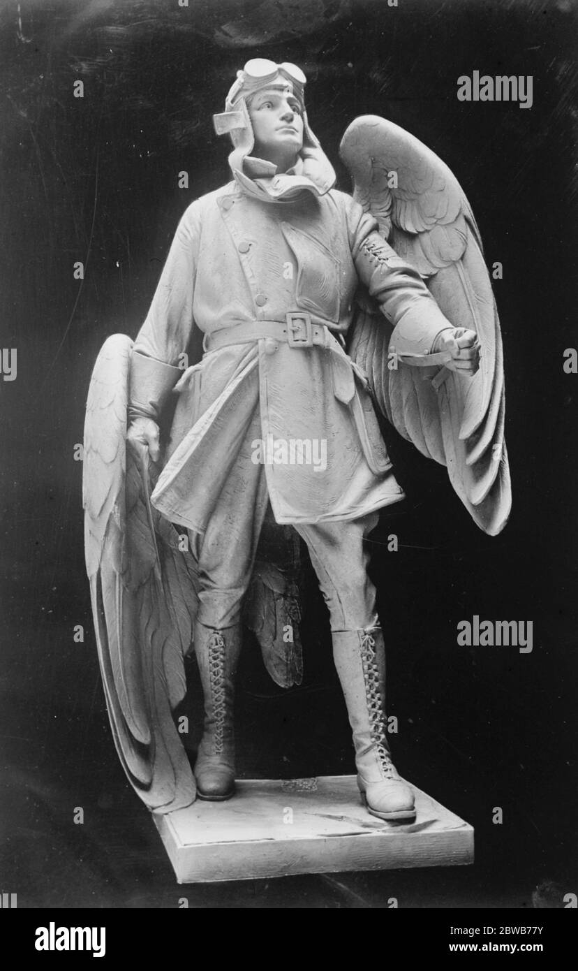 America ' s Aviator Memorial . Das Aviator Memorial für amerikanische Flieger, die im Krieg gefallen sind, wird in Washington errichtet. September 1924 Stockfoto