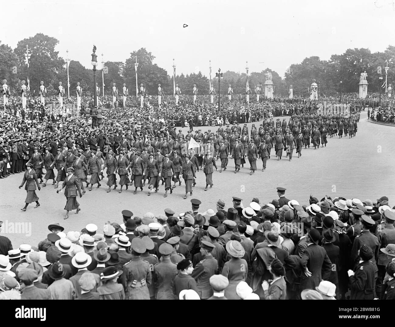 Der große siegeszug in London. Frauen Legion in den siegeszug märz . 19 Juli 1919 Stockfoto