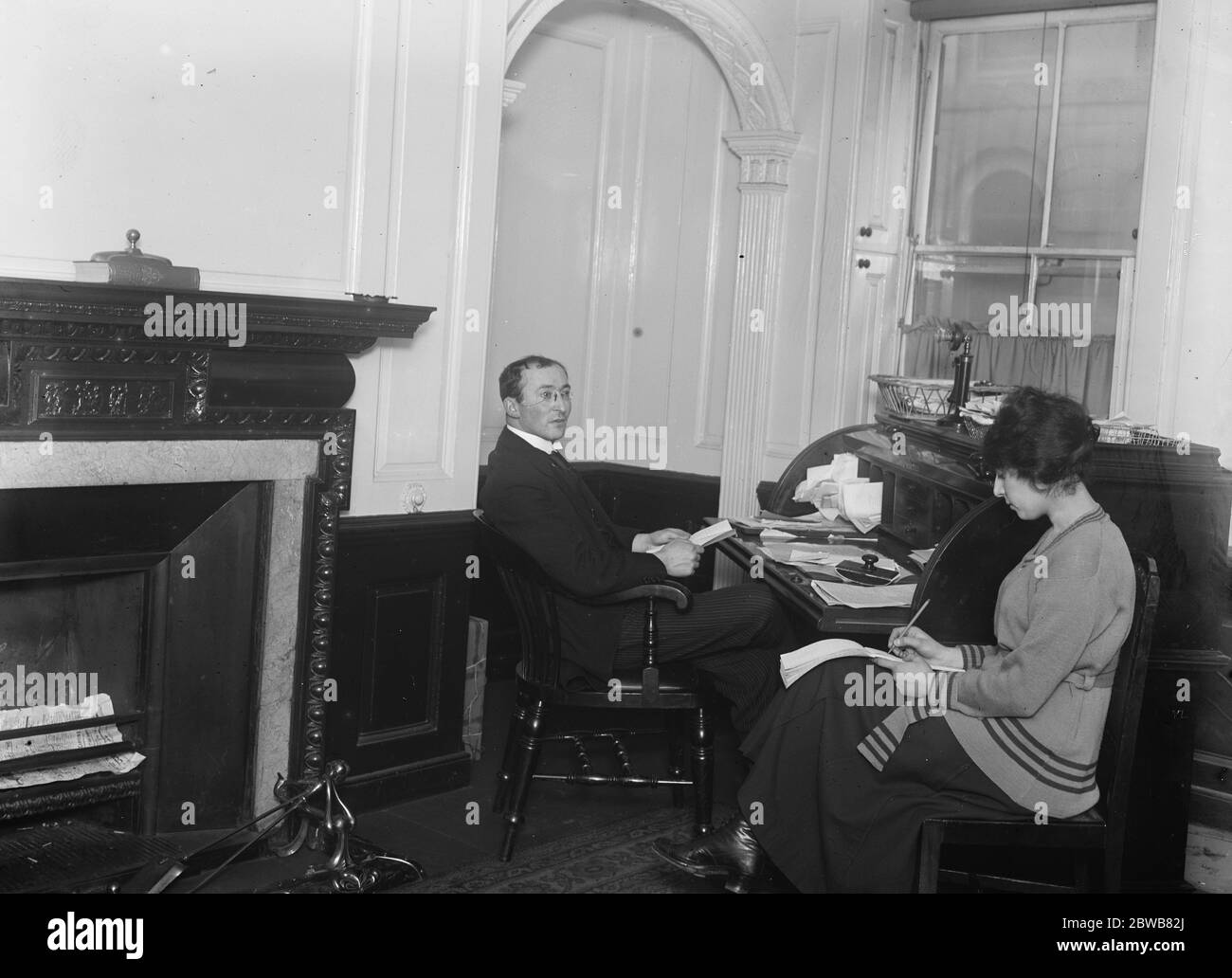 Zionistische Organisation ( Publicity Dept ) 77 Great Russell Street Januar 1920 Stockfoto