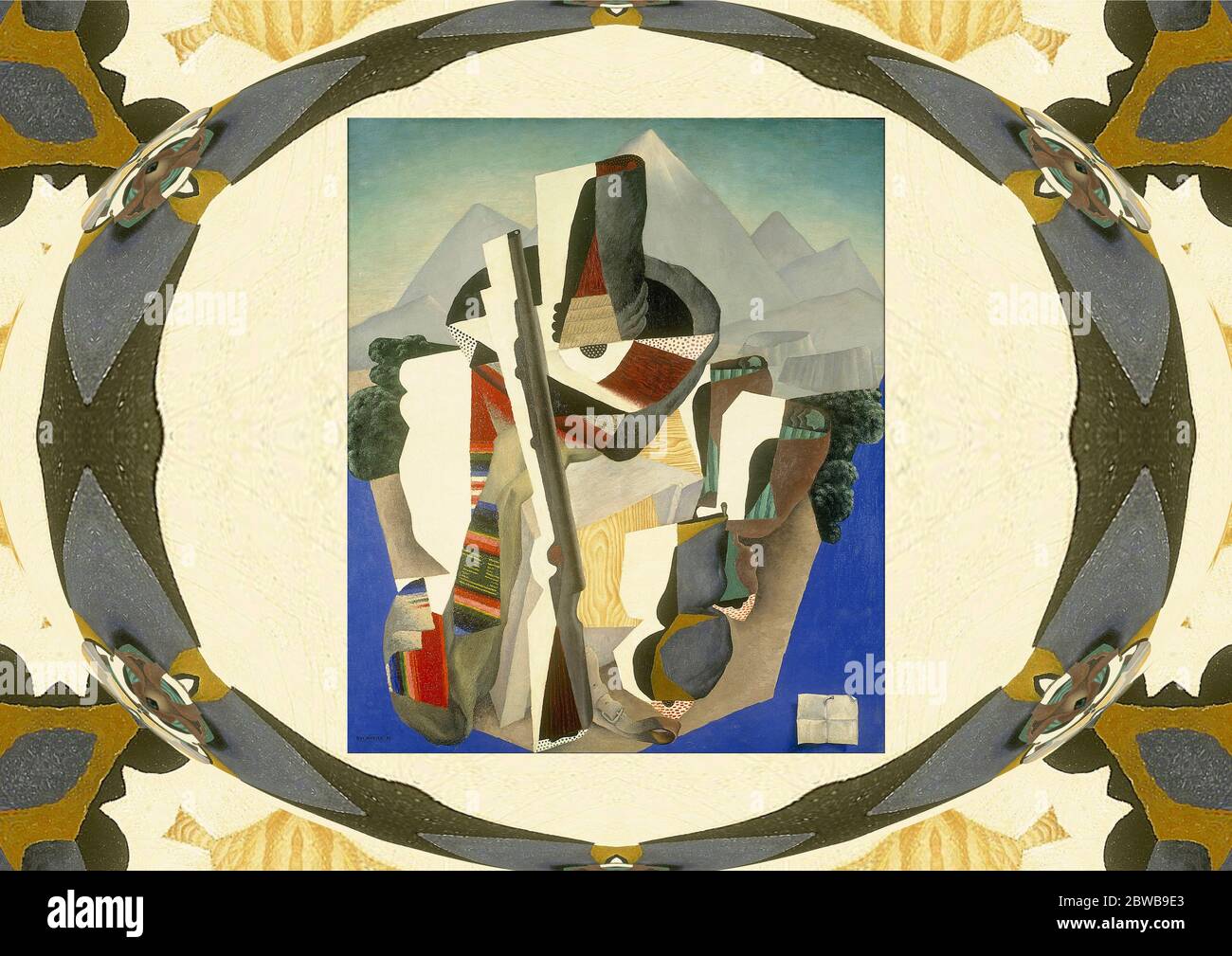 Landschaft Im Zapata-Stil Stockfoto