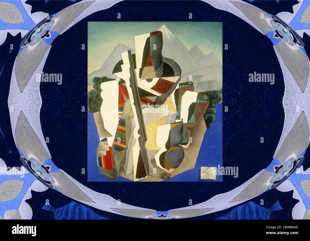 Landschaft Im Zapata-Stil Stockfoto