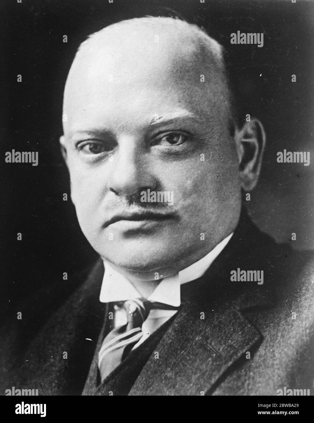 Dr. G. Stresemann ein deutscher Politiker und Staatsmann, der 1923 während der Weimarer Republik (für einen kurzen Zeitraum von 102 Tagen) Kanzler war. 1924 Stockfoto