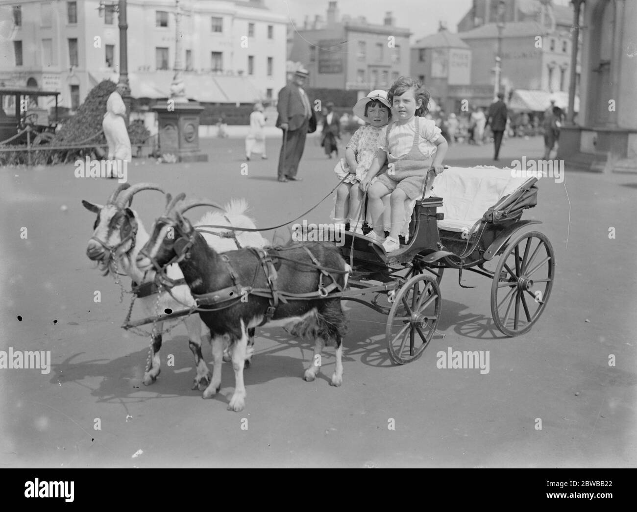 Bei Worthing - die Ziegenjagd . August 1923 Stockfoto