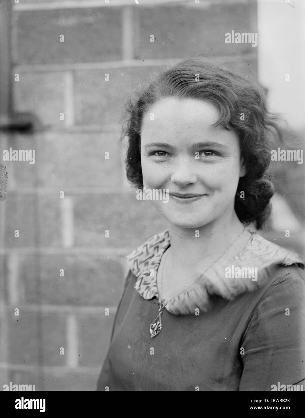 Miss Bella Whitehead, 17 Jahre alt, die als Laindon ' s Carnival Queen gewählt wurde. April 1934 Stockfoto