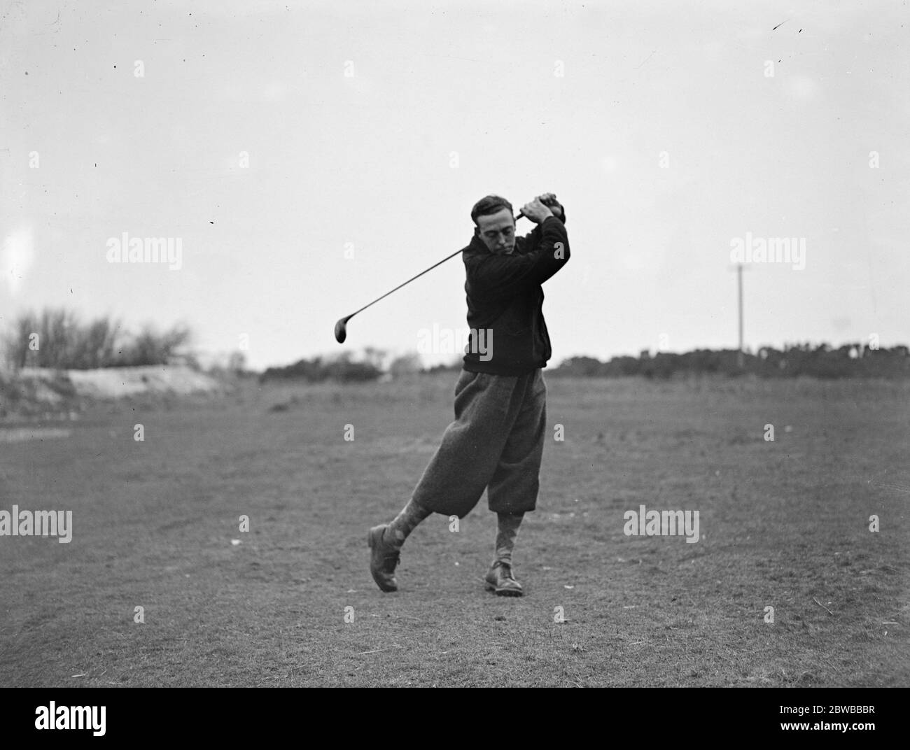 Arsenal Football Club in Brighton . Joe Hulme, die Außenseite rechts, auf der Dyke Golf Links. 1932 Stockfoto