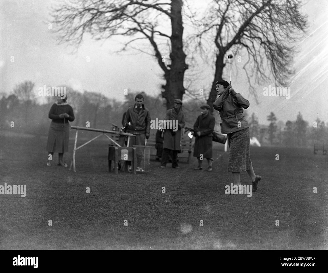 Frauen Automobilsportverband Golf in Wentworth . Hon Frau Anson . Stockfoto