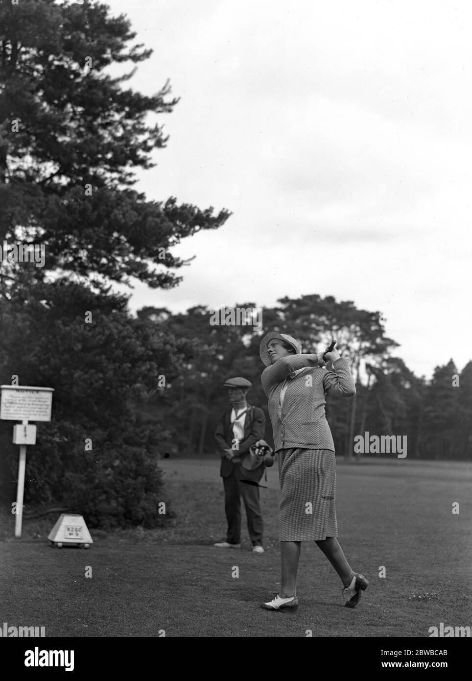Männer gegen Frauen Golf im neuseeländischen Club, Byfleet Mrs Dudley Charles 1931 Stockfoto