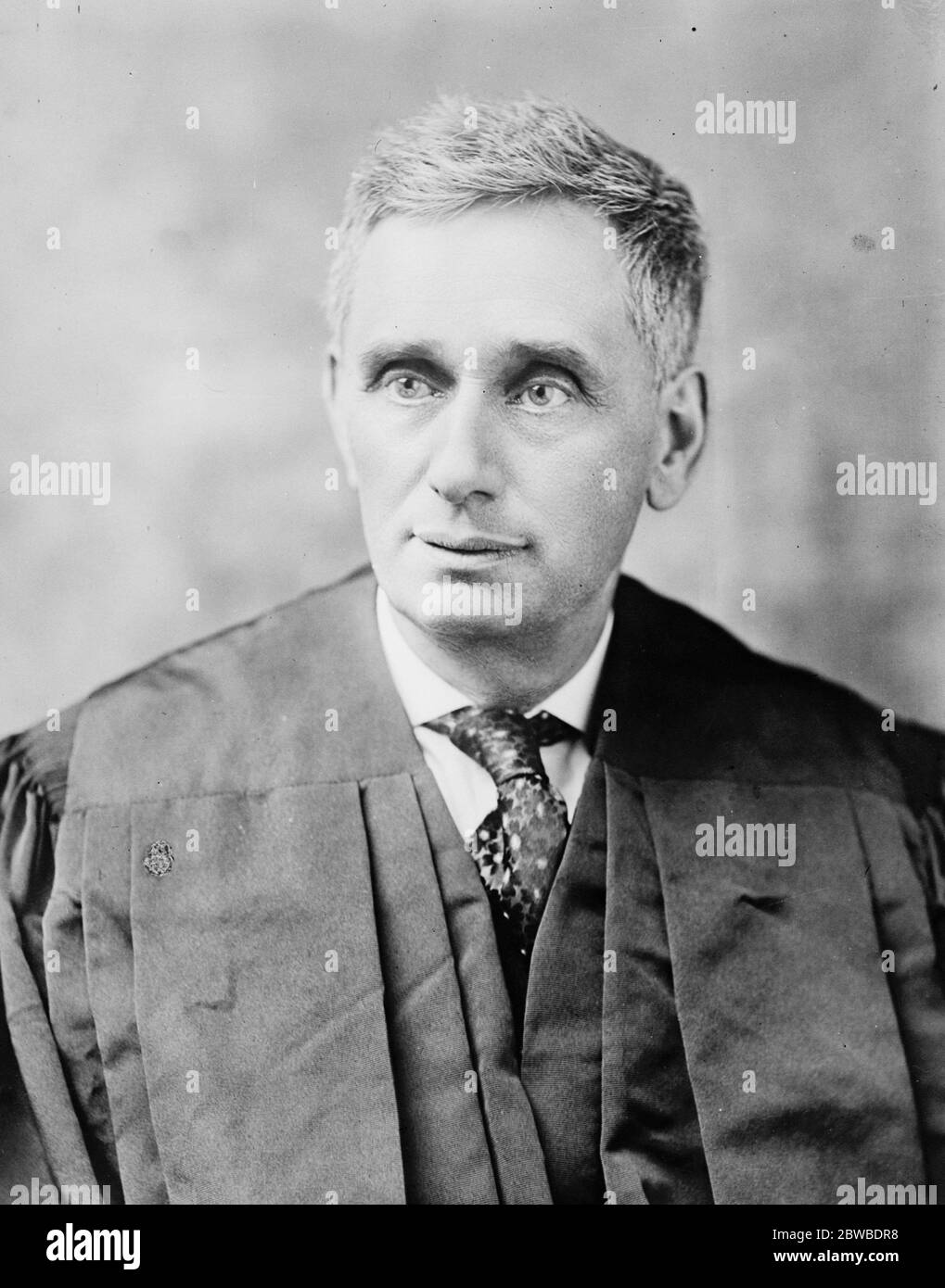 Justice Louis D Brandeis vom Obersten Gerichtshof der Vereinigten Staaten . 1924 Stockfoto