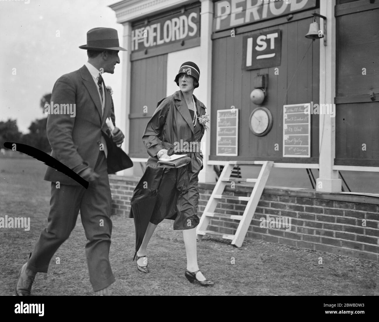 Ranelagh Polo - Lords versus Commons . Lady Blanche Douglas . 18 Juni 1927 Stockfoto