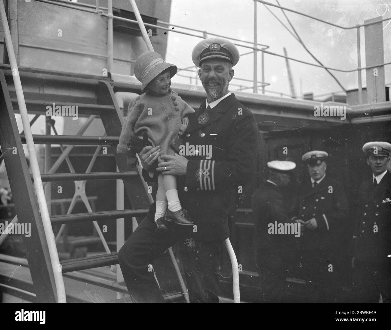 Captain Mill von SS London Belle Juni 1924 Stockfoto