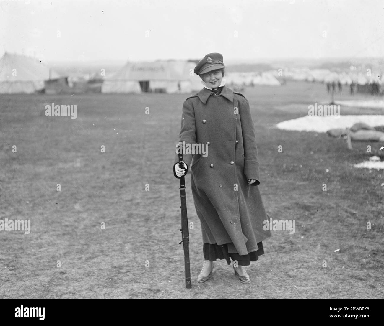 Daly's Camp Tour Miss Nellie Taylor im Windmill Camp, Ludgershall Stockfoto