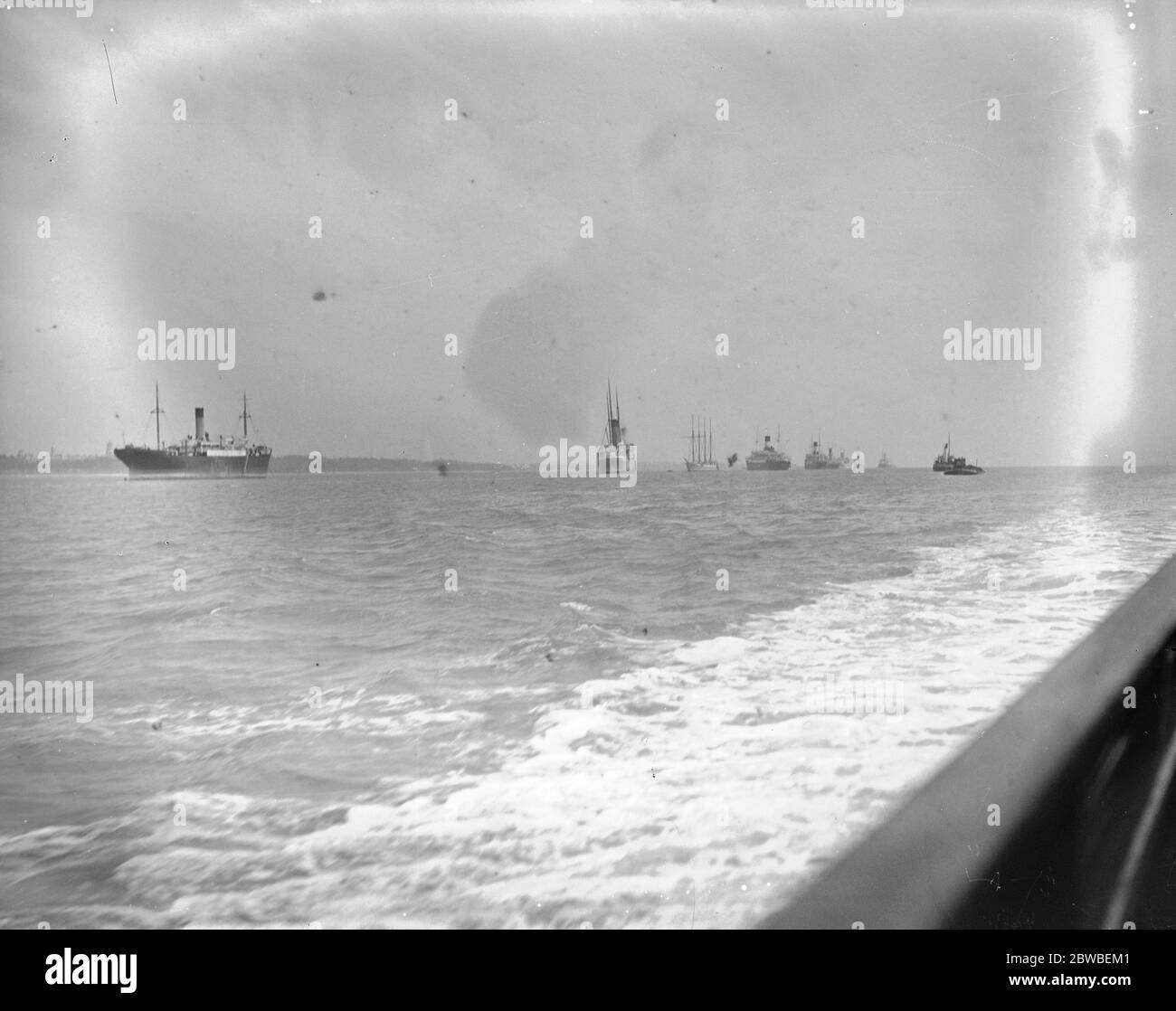 Versand in Southampton Water . Mai 1931 Stockfoto