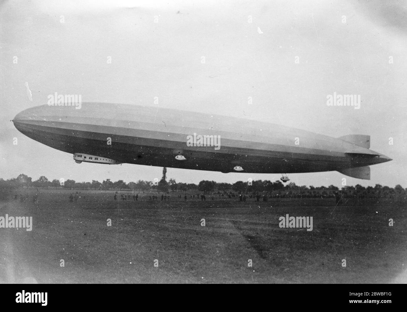 Z R 3 gebaut von den Deutschen für Amerika vom deutschen Freidrichhafen 29. September 1924 Stockfoto