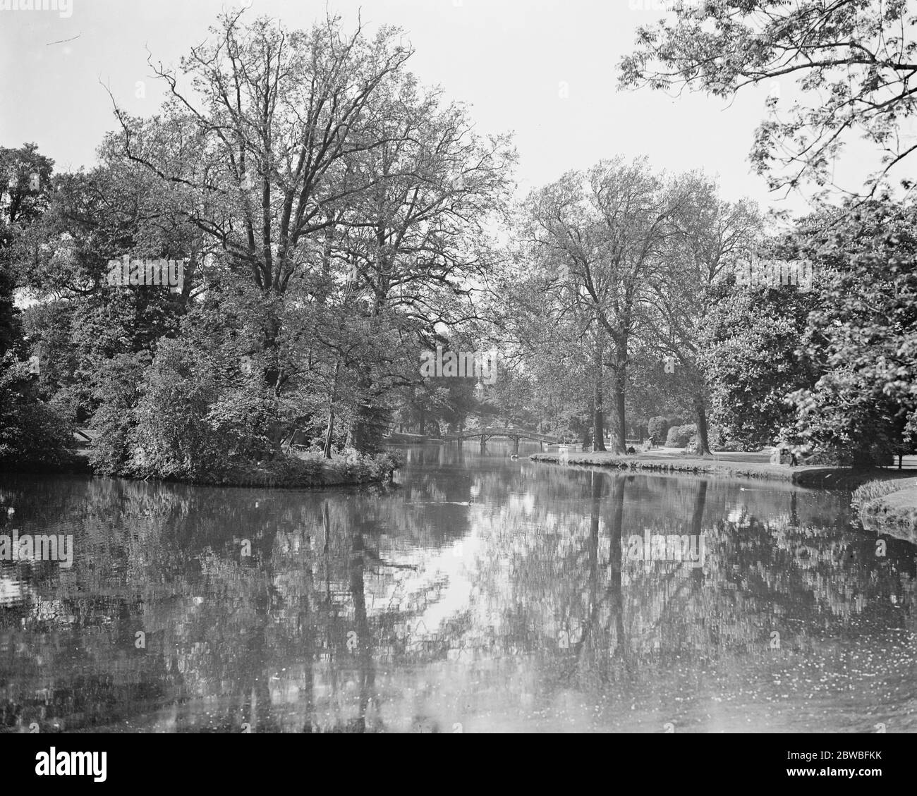 Ranelagh Polo Club - der See 25 Mai 1929 Stockfoto