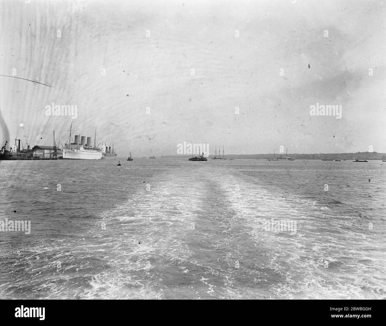 Versand in Southampton Water . Mai 1931 Stockfoto