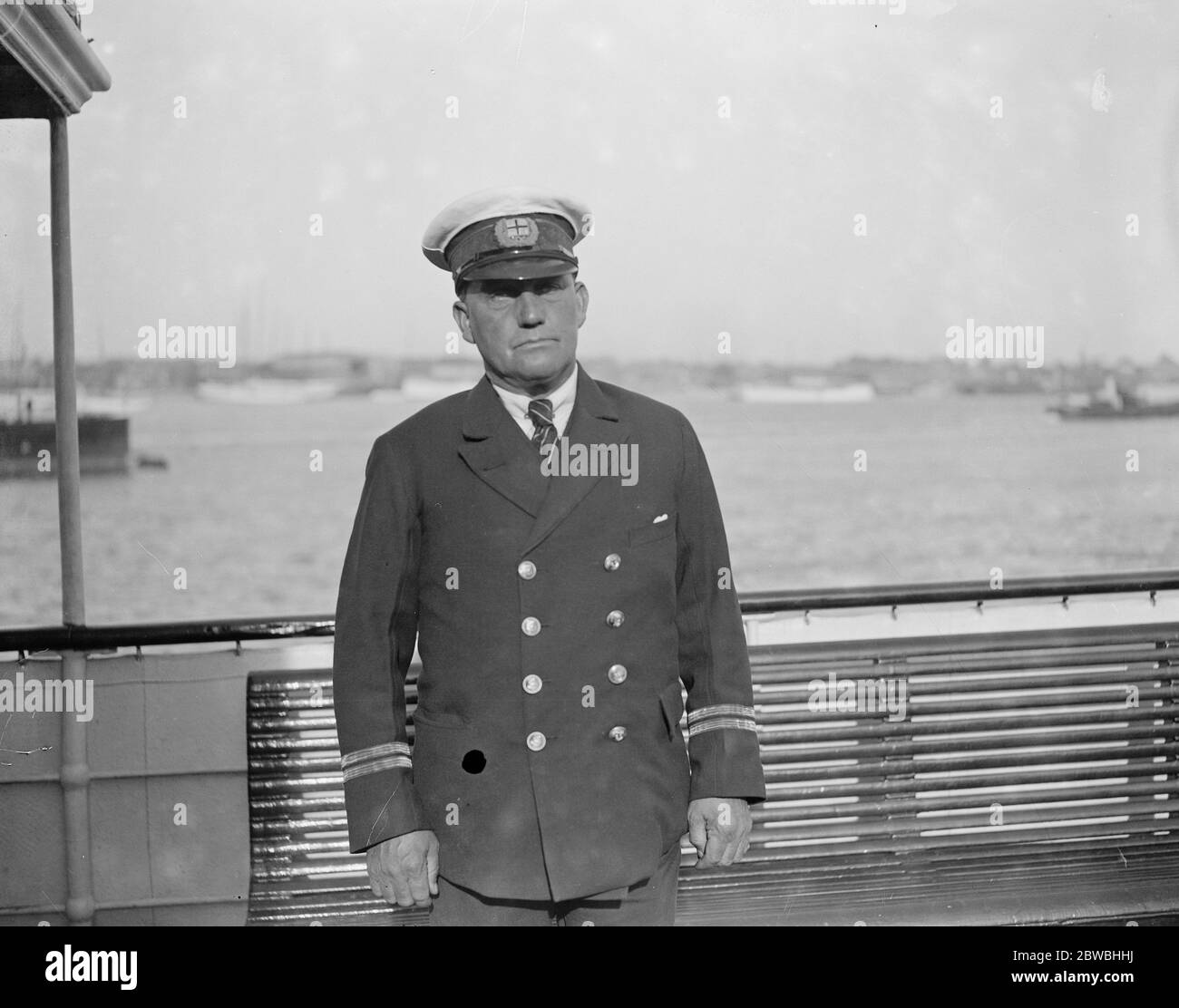 Kapitän T E Bidout, von der SS-Herzogin von Kent (Südbahn 22. Juli 1926 Stockfoto