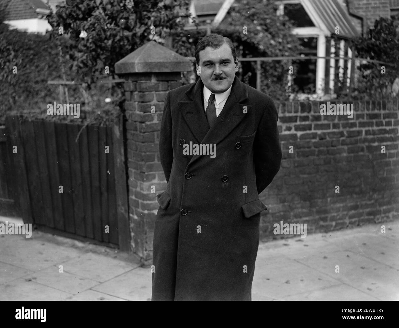 Parlamentswahlen , 1931 . Herr Lionel J Kirst , Wolseley Gardens , Chiswick , Organisator der Legion der Loyalisten , einer Organisation von 200 sportlichen jungen Männern , gebildet zu einer politischen Polizei, um als Stewards Chaucker auf Rowdy politischen Sitzungen zu handeln. 24. Oktober 1931 Stockfoto