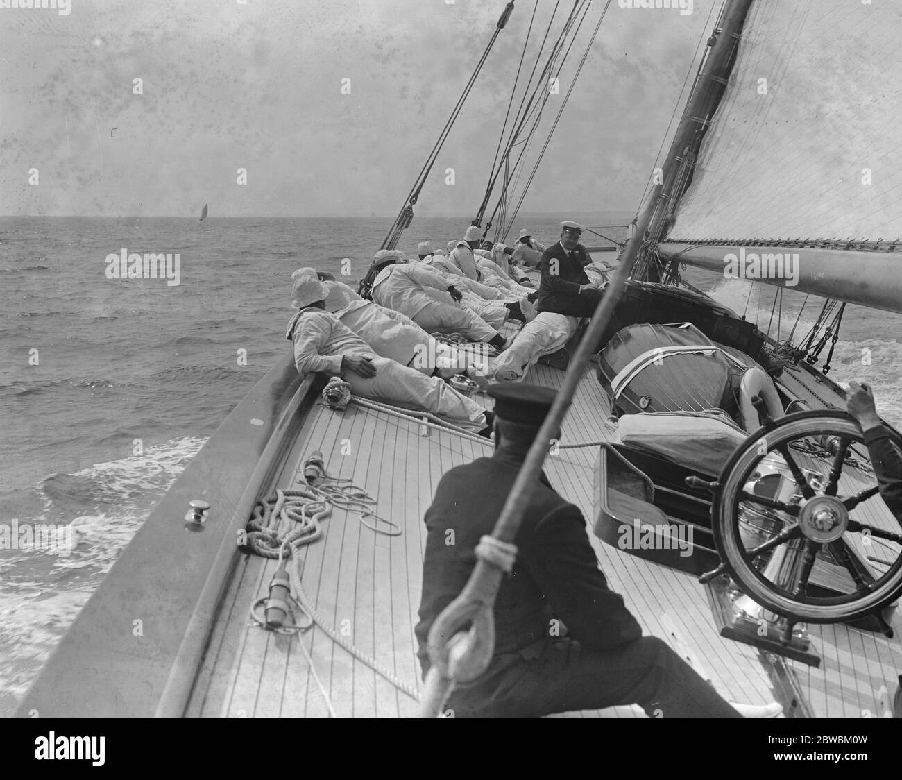 Sea Trials of Shamrock IV Stockfoto