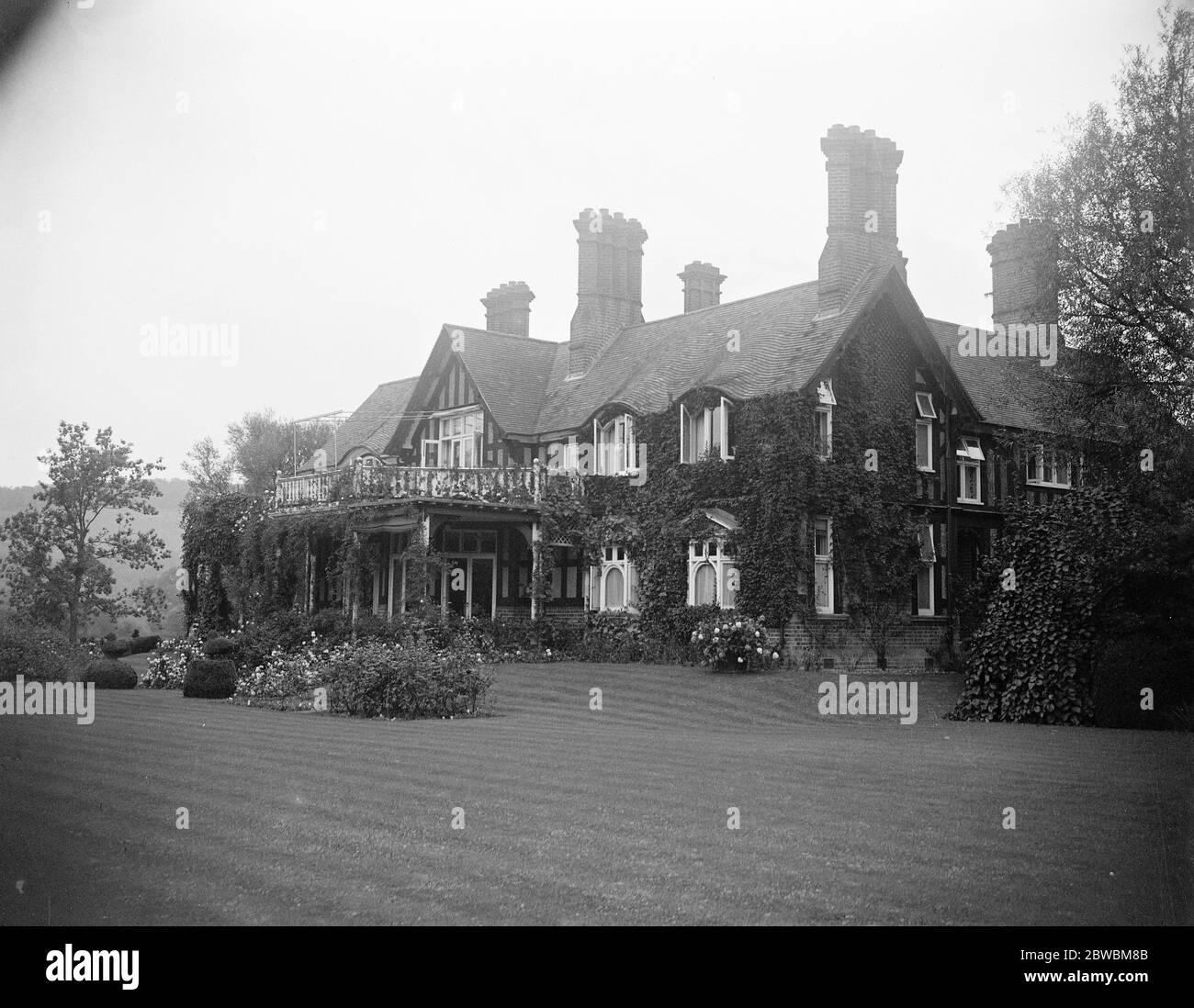 Cleeves Court . Streatley auf der Themse. Residenz von Sir James Craig . 1924 Stockfoto