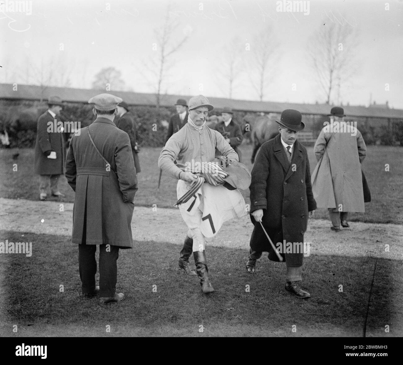 N A Brown , Jockey 1923 Stockfoto