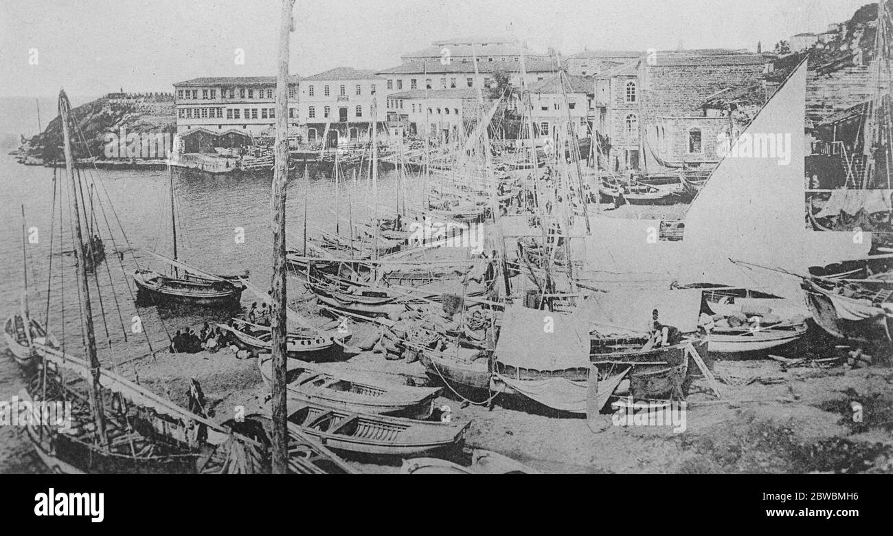 Izmit in der Türkei The Quay 27 September 1922 Stockfoto