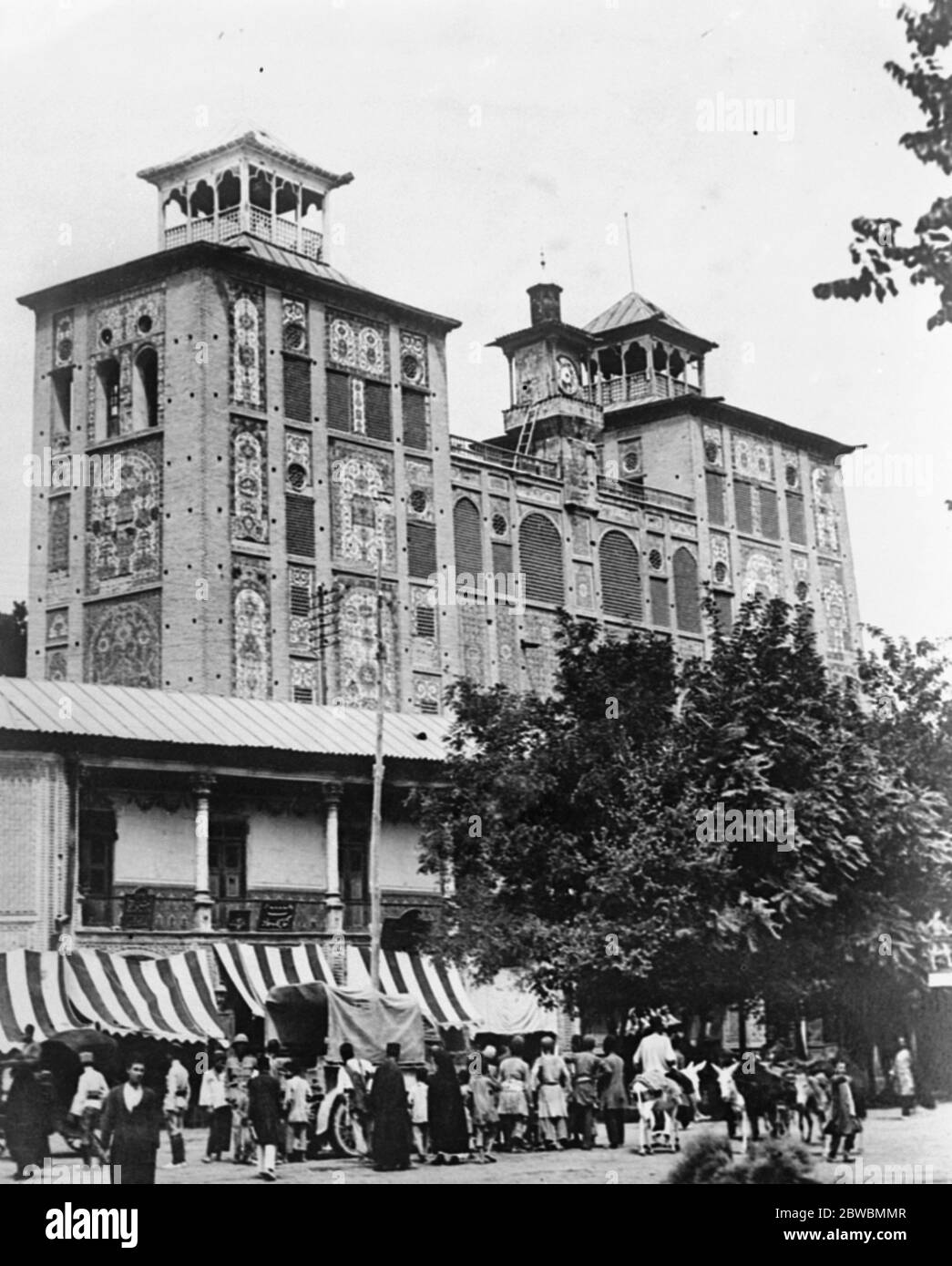 Shahs Palace , Teheran in Persien im Iran 28 November 1923 Stockfoto