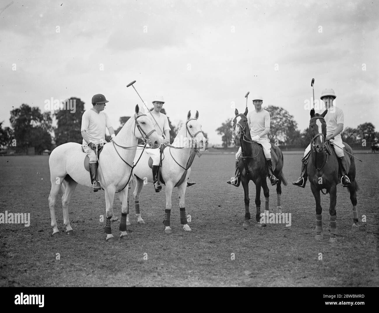 Ranelagh Polo - Lords versus Commons . Team des House of Lords - Earl Beatty , Lord Digby , Duke of Beaufort , Lord Cromwell . 18 Juni 1927 Stockfoto