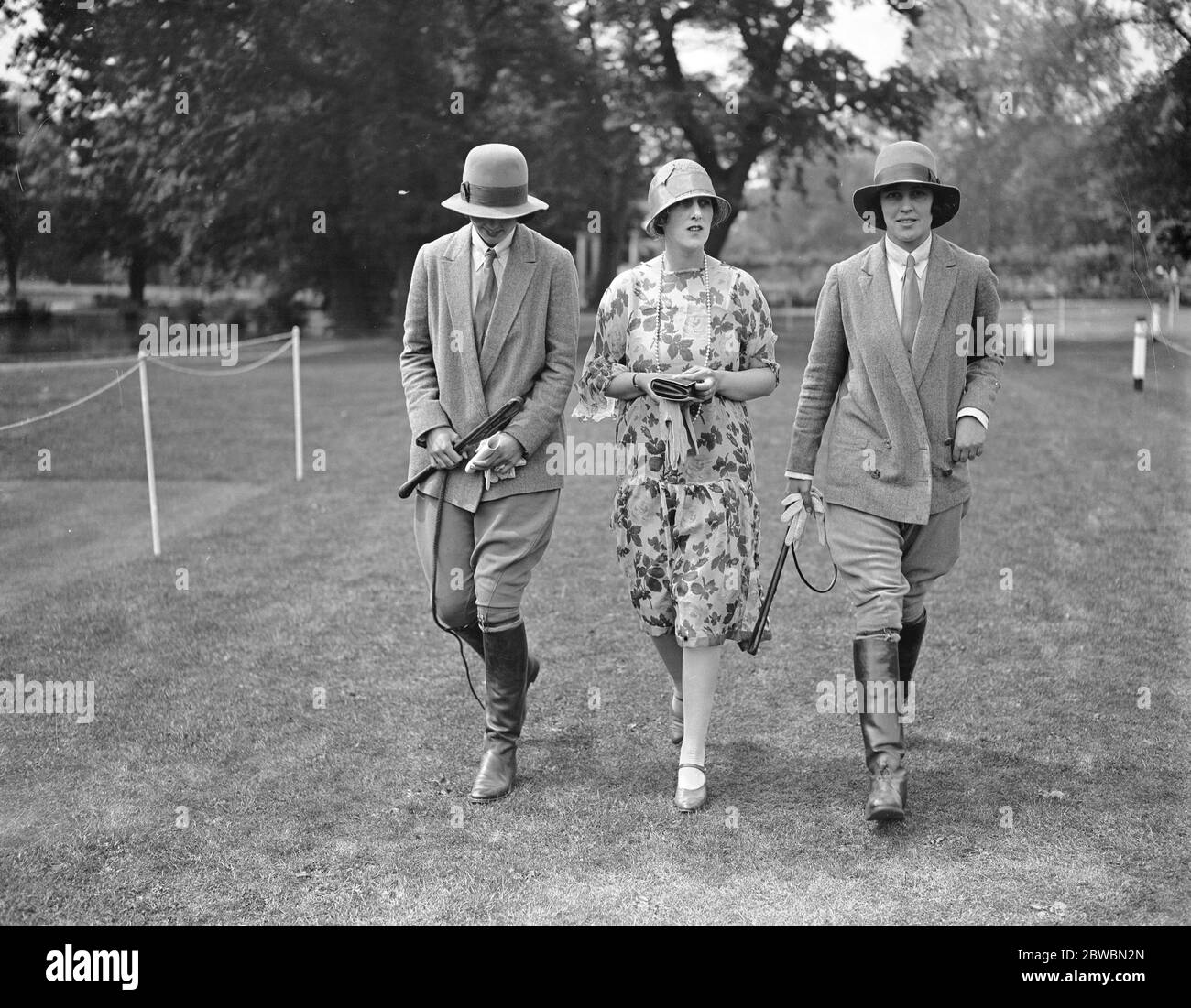 Ranelagh Sport montiert. Lady Blanche Douglas (Mitte) . 1926 Stockfoto