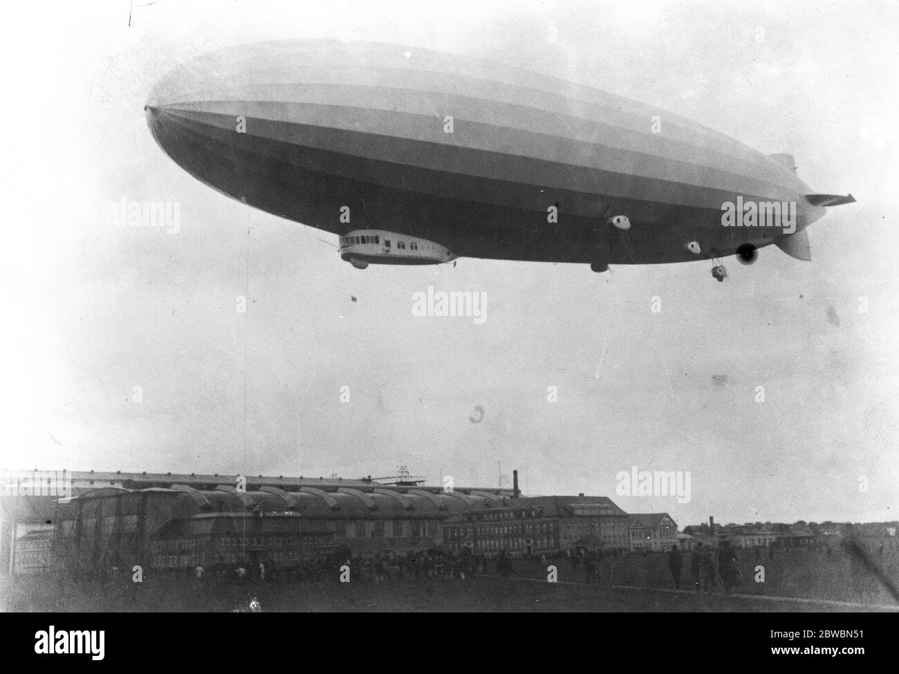 Z R 3 gebaut von den Deutschen für Amerika vom deutschen Freidrichhafen 29. September 1924 Stockfoto