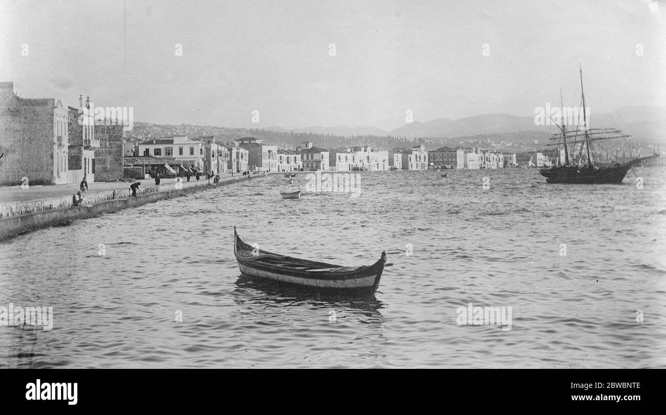 Smyrna an der Ägäis-Küste der Türkei 16. September 1922 Stockfoto