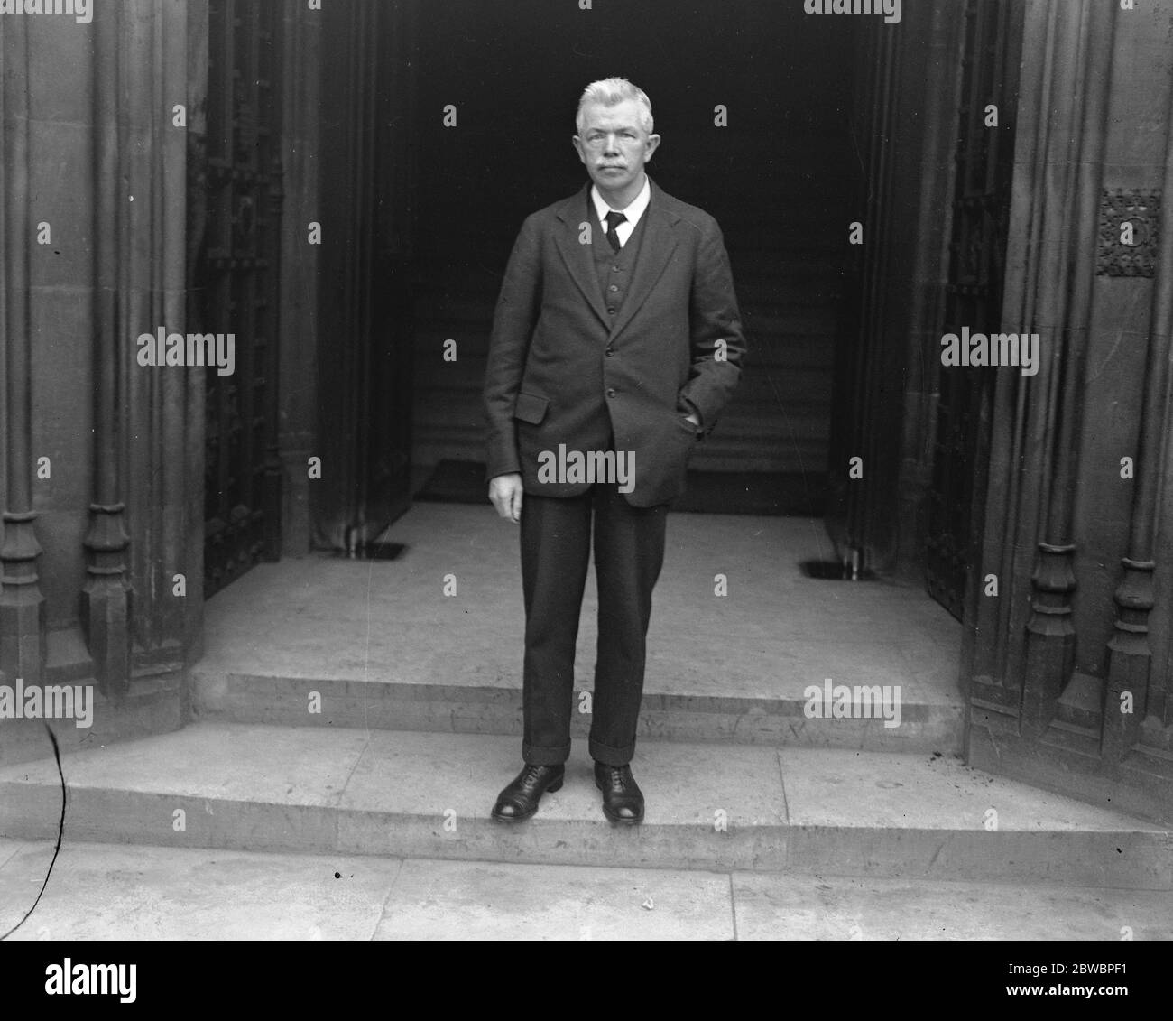 Labor große Waffe, um die Regierung zu Fall bringen. Herr J R Clynes , MP , der die Labour-No-Confidence-Änderung, die seine Partei zuversichtlich glaubt, wird Herrn Baldwin Regierung zu Fall bringen wird bewegen . 16. Januar 1924 Stockfoto