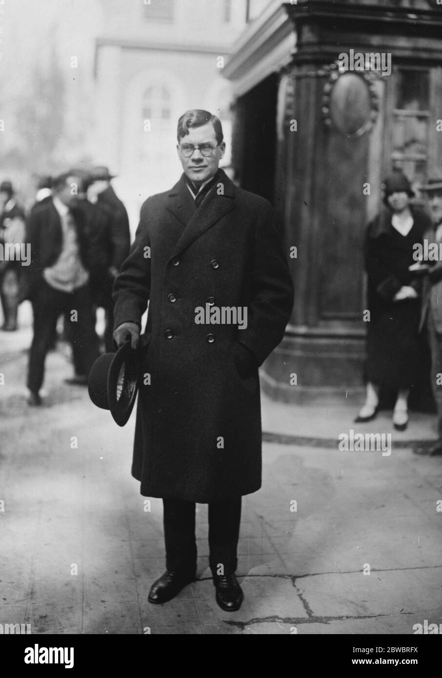 M Unden , Schwedischer Delegierter beim Völkerbund, Genf 26. März 1926 Stockfoto