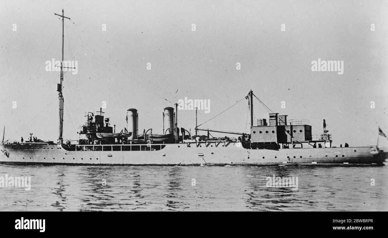 HMS Snapdragon die Arabis-Klasse war die dritte Klasse von Mineswehenden sloops, die unter dem Emergency war Program für die Royal Navy im Ersten Weltkrieg als Teil der größeren Flower Class, die auch als die Kohl-Klasse oder Krautigen Grenzen. 26. Oktober 1926 Stockfoto
