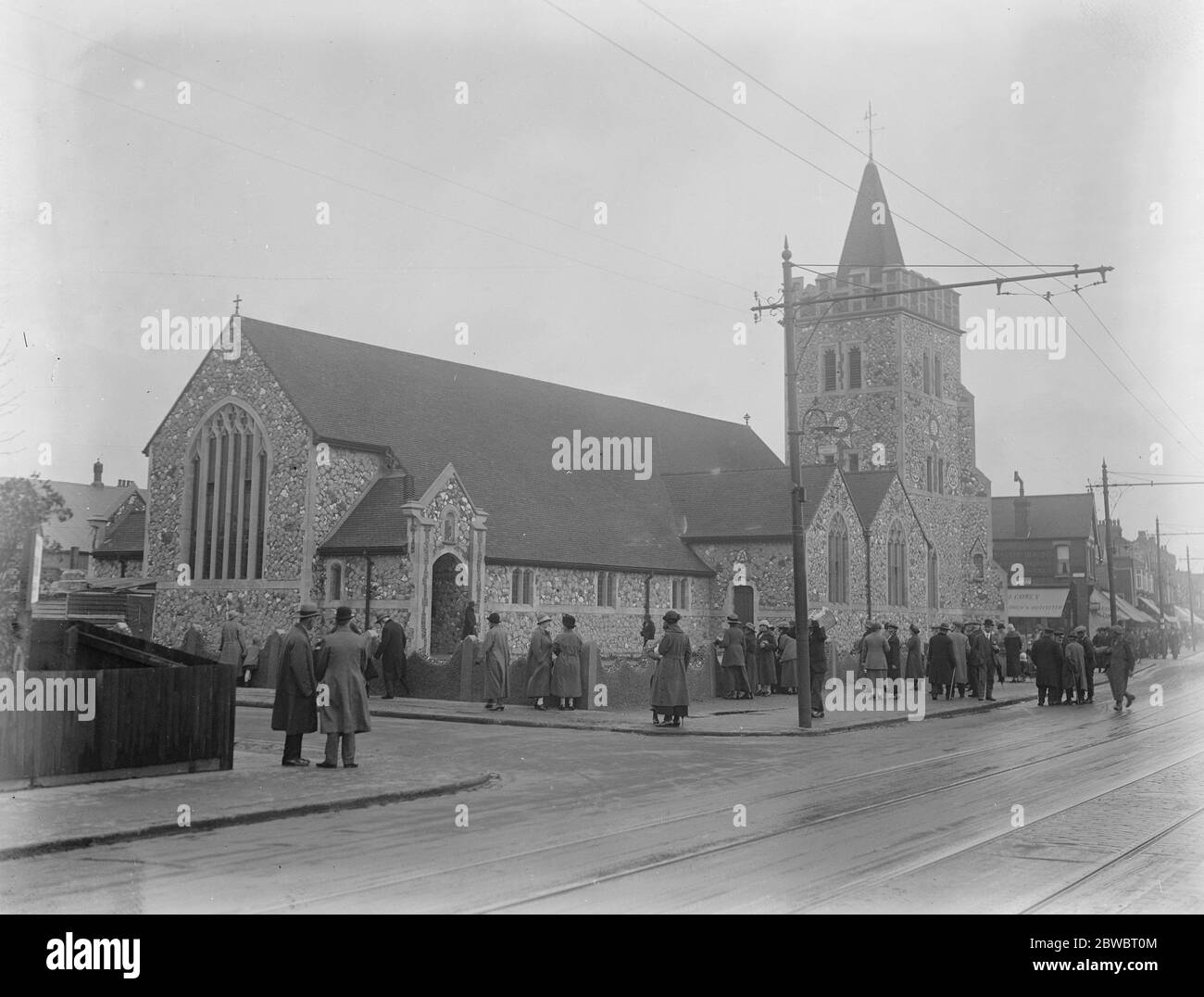 Bischof von Brentwood weiht neue Kirche unserer Dame von Lourdes in Leigh on Sea . Die Kirche . 21. Oktober 1925 Stockfoto