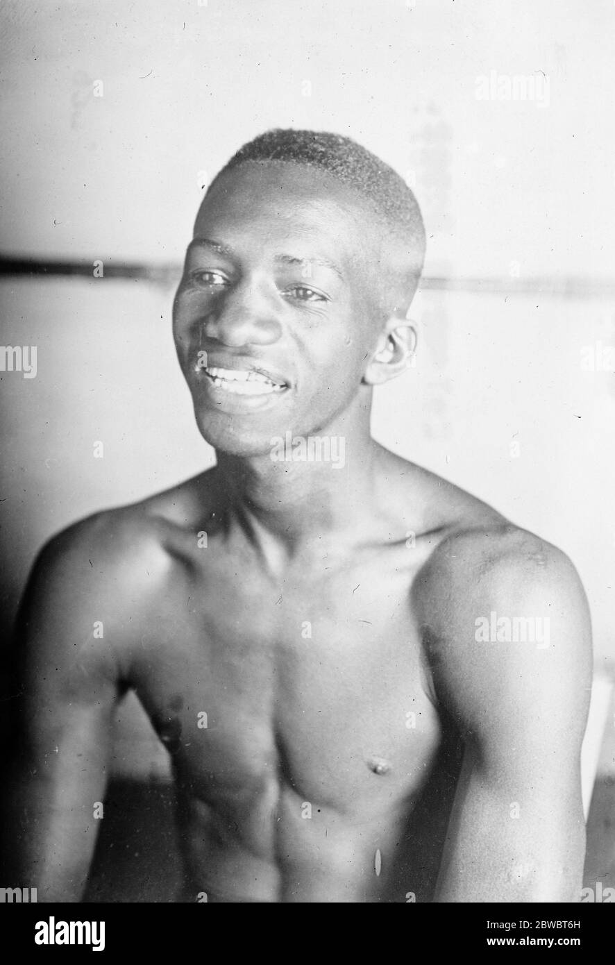 Al Brown . Farbige Boxer . 1927 Stockfoto