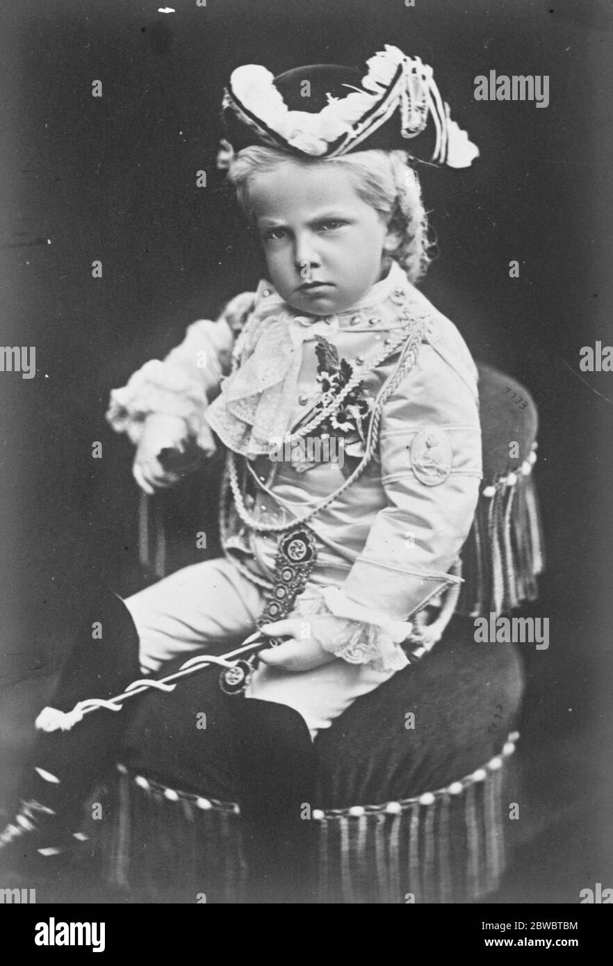 König von Italien, um 25. Jahrestag seiner Aufnahme zu feiern, photogaphed hier in jungen Jahren 5 Juni 1925 Stockfoto