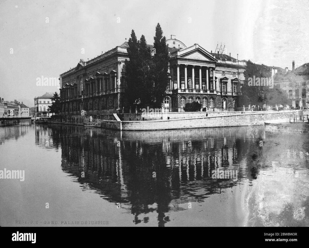 Justizpalast in Gent von Belgien yhe Palais de Justice , Gent , die vollständig durch einen Brand zerstört wurde 19 März 1926 Stockfoto