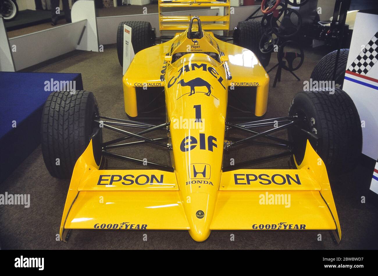 Der Lotus 100T Formel 1 Wagen auf der RENNWAGEN SHOW 1989. Olympia 2, London, England, GB. 4.-8. Januar 1989 Stockfoto