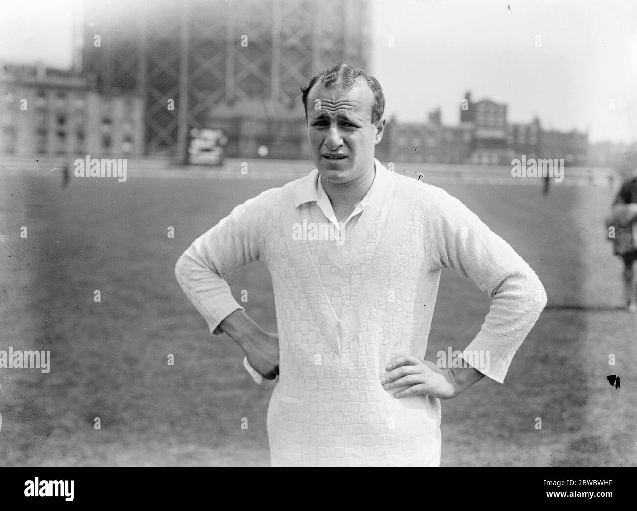 Henry John Enthoven von Middlesex County Cricket Club und Cambridge University Captain, posierte 1926 Stockfoto