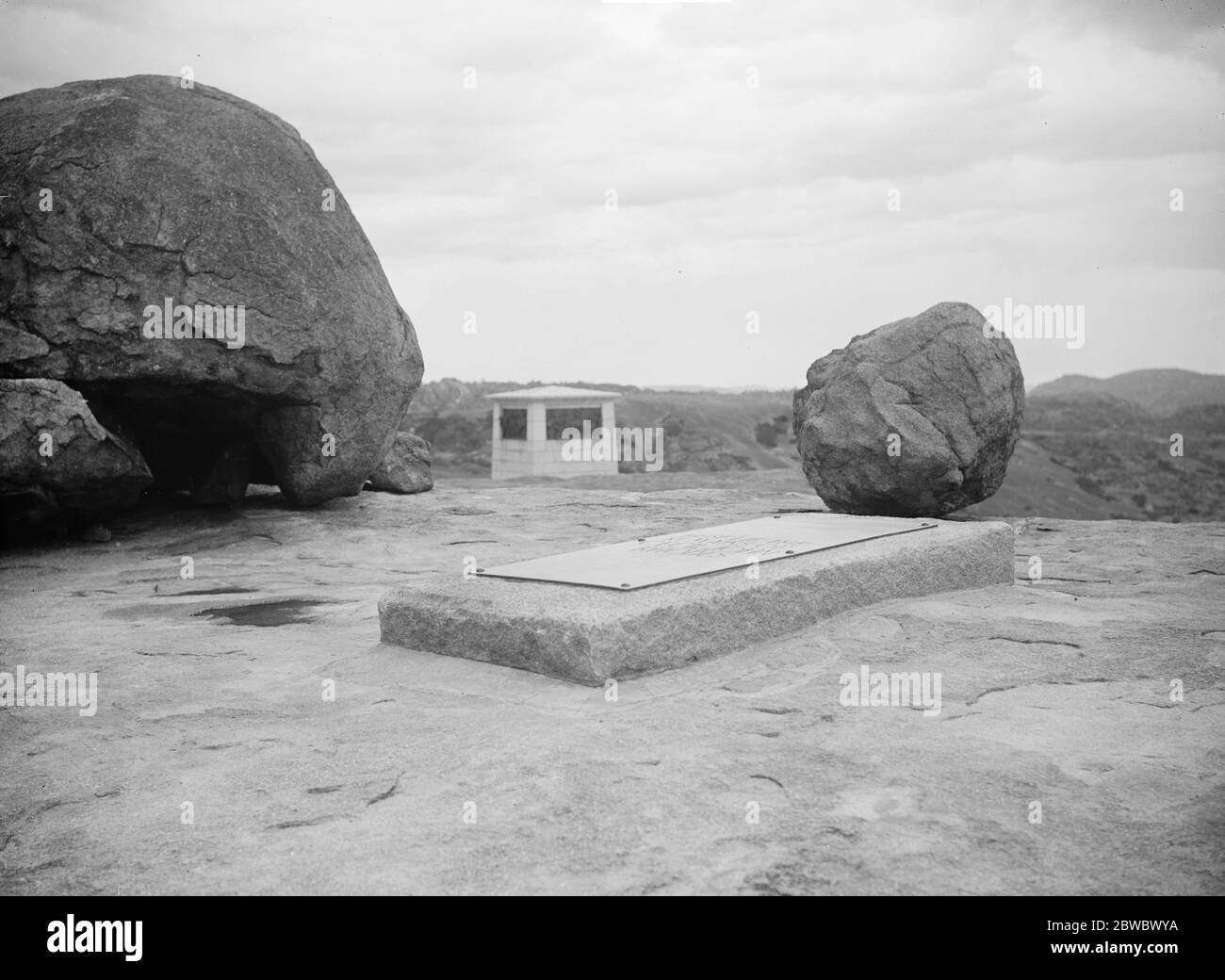 Rhodos Grab . Südafrika . 1910 Stockfoto