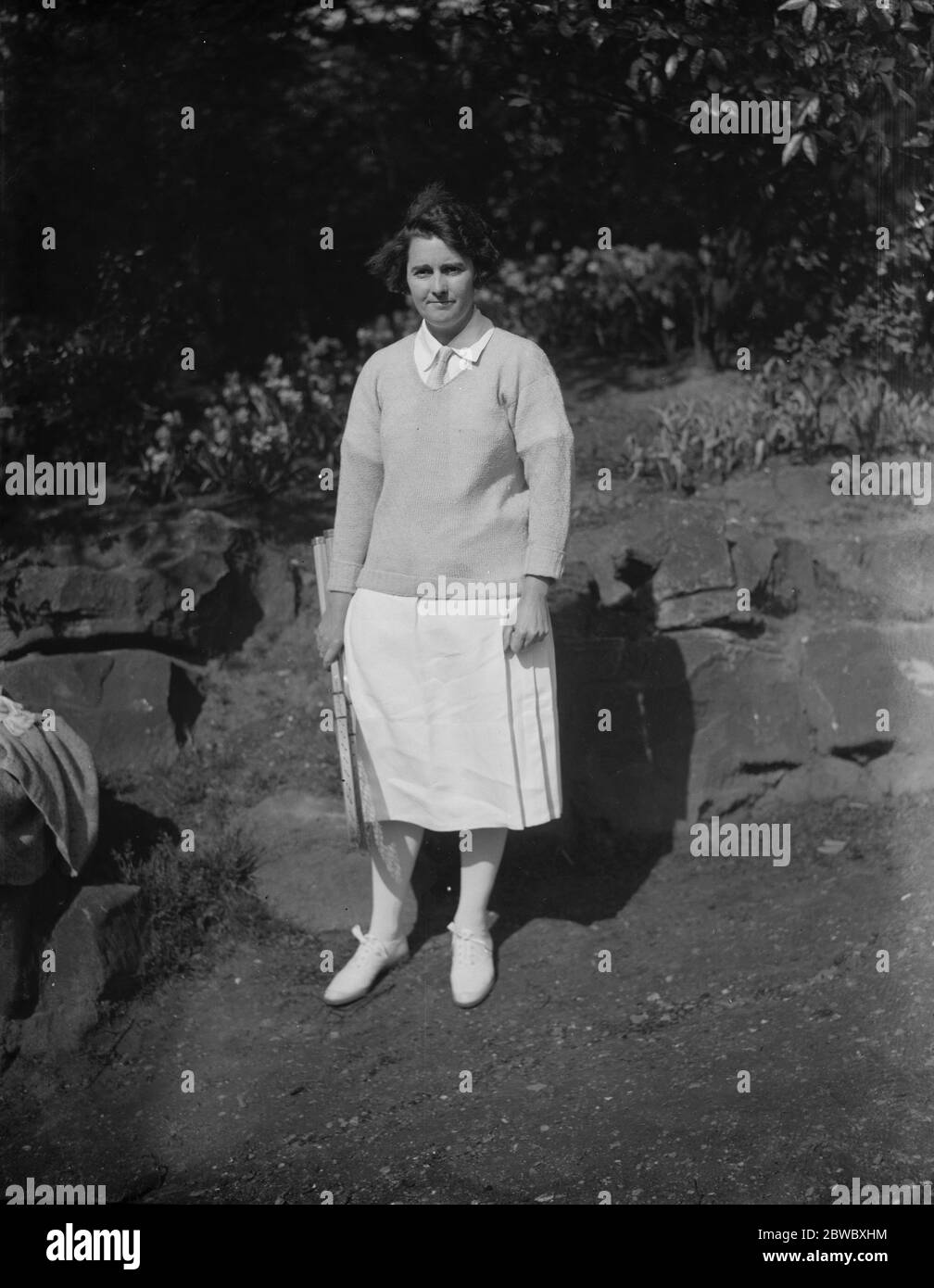 Miss M K Browne , amerikanische Tennisspielerin. Mai 1926 Stockfoto