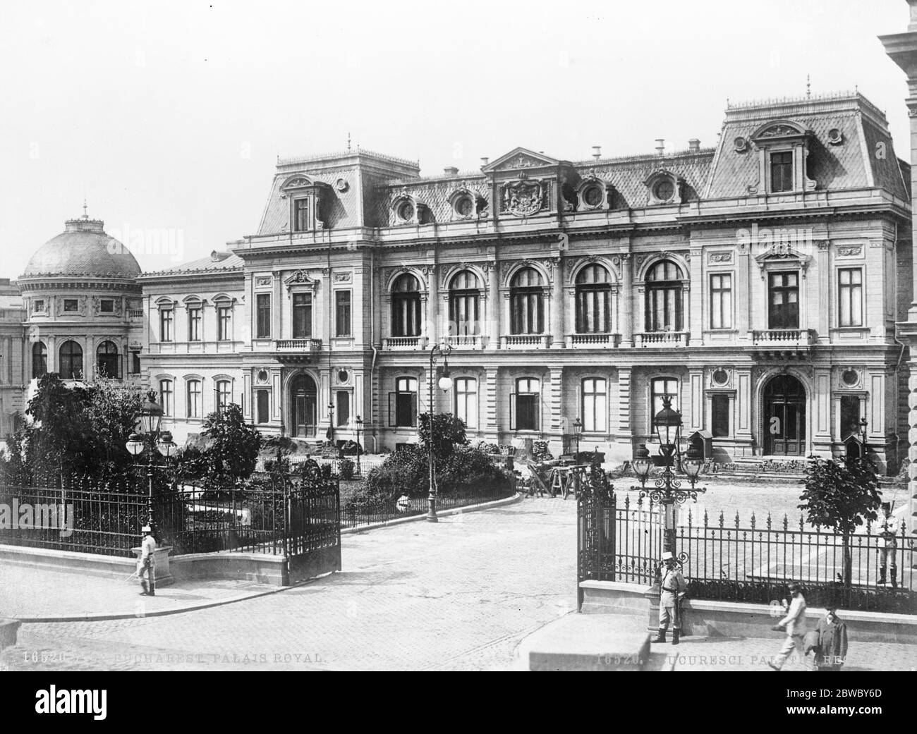 Der königliche Palast , Bukarest . Dezember 1926 Stockfoto