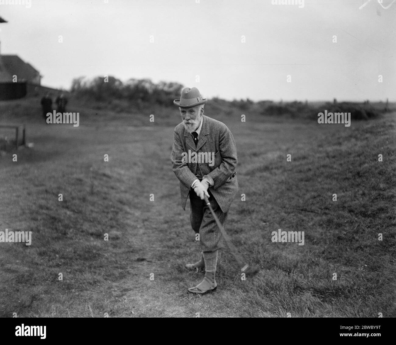 M P ' s am Golf in Sandwich Lord Joicey, der von Herrn G W B Throskmorton 2 Juni 1923 besiegt wurde Stockfoto