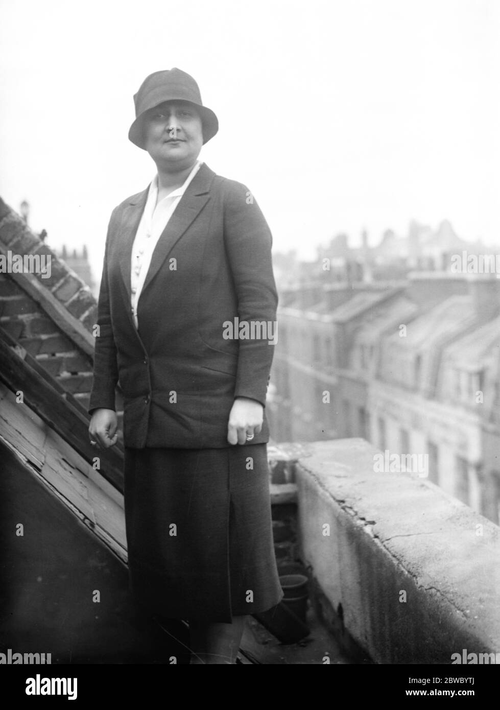 Prominente ägyptische Politikerin kommt in London. Mme Fahmy Bey Wissa, eine prominente Sozialreformerin und politische Führerin in Ägypten, ist gerade in London angekommen. 23 Juni 1926 Stockfoto