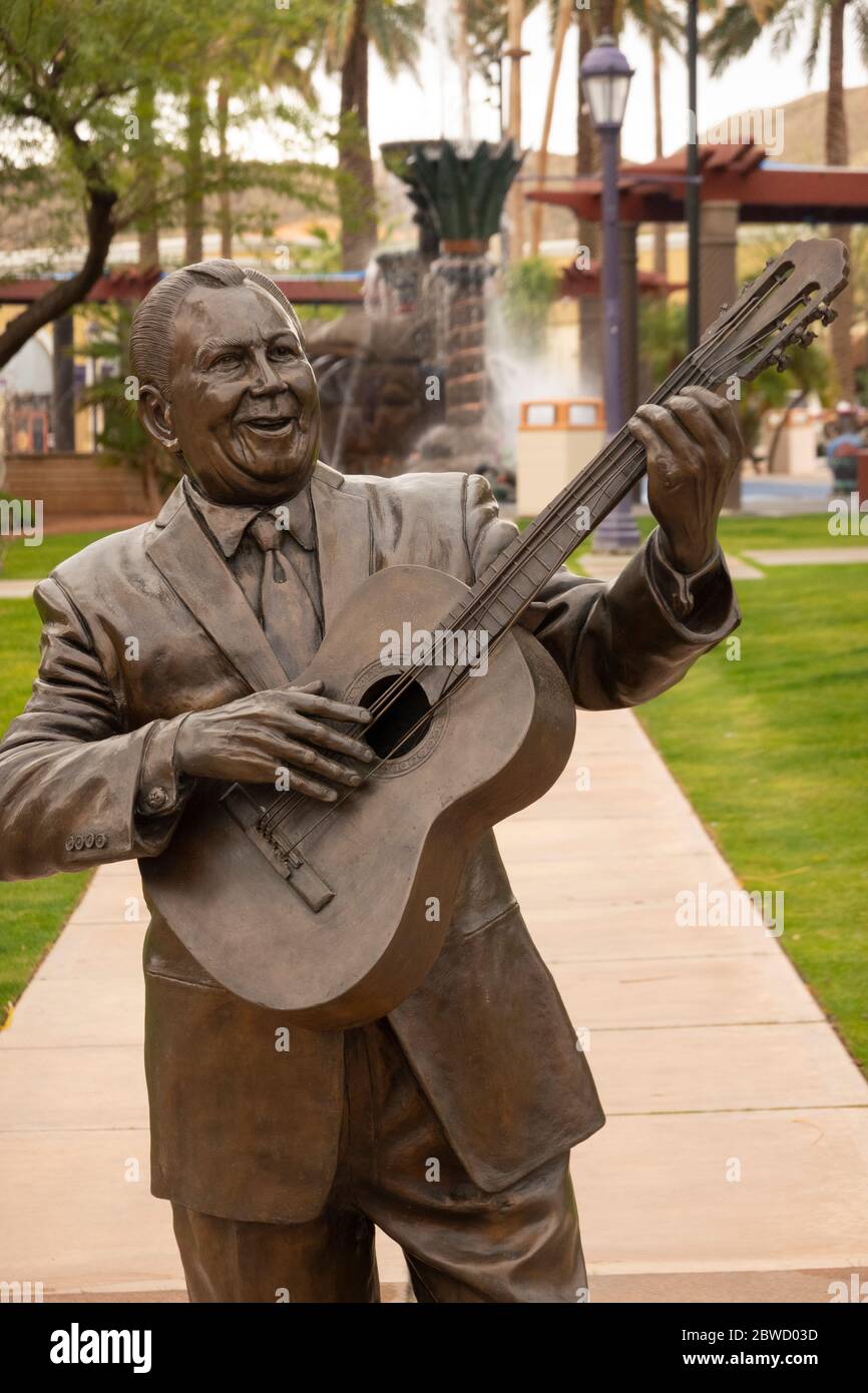 Eduardo Lalo Guerrero Statue Kathedrale Stadt Kalifornien Stockfoto